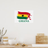 Ghana Soccer Flag Poster (Keuken)