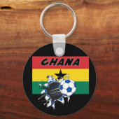 Ghana Soccer Futbol sleutelhanger (Voorkant)
