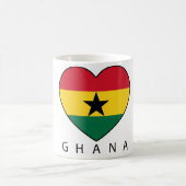 Ghana Soccer Heart "GHANA"-Herz Koffiemok (Center)