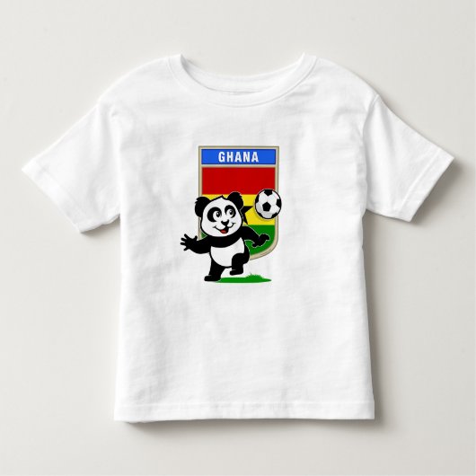 Ghana Soccer Panda Kinder Shirts (Voorkant)