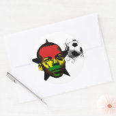 Ghana Soccer Ronde Sticker (Envelop)