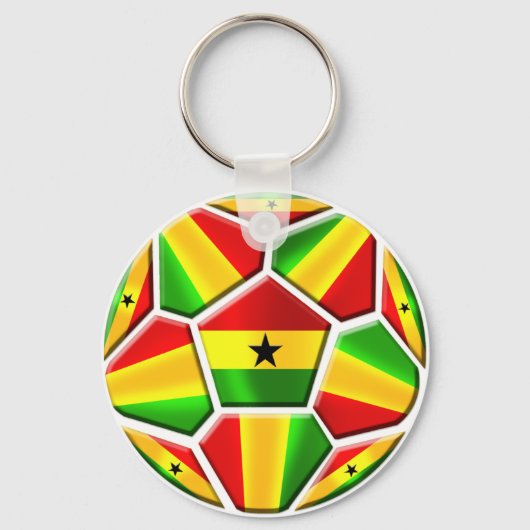 Ghana Soccer Sleutelhanger (Voorkant)