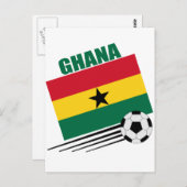 Ghana Soccer Team Briefkaart (Voorkant / Achterkant)