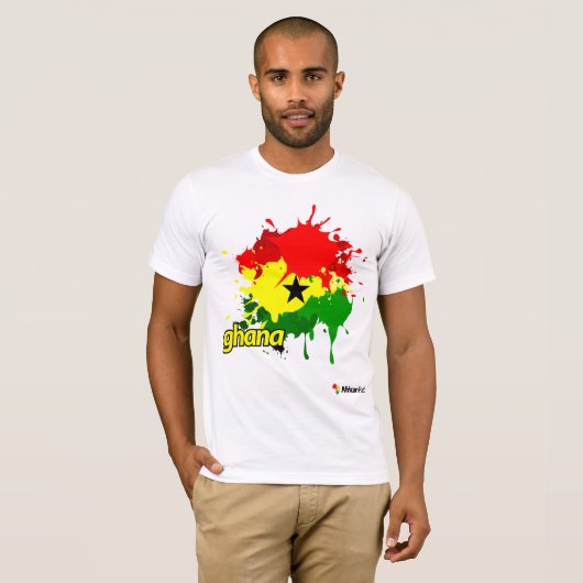 Ghana Splash T-shirt (Voorkant volledig)
