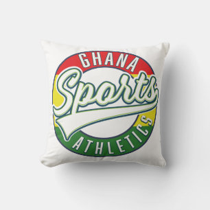 Ghana Sport Atletiek retro logo Kussen