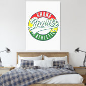 Ghana Sports Athletics retro logo Canvas Afdruk (Insitu (Slaapkamer))