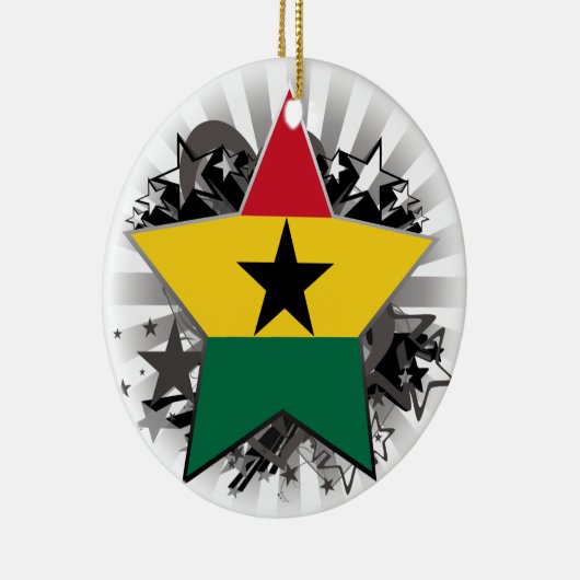 Ghana Star Keramisch Ornament (Rechts)