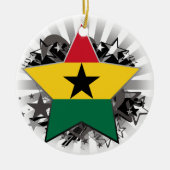 Ghana Star Keramisch Ornament (Voorkant)