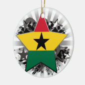 Ghana Star Keramisch Ornament (Links)
