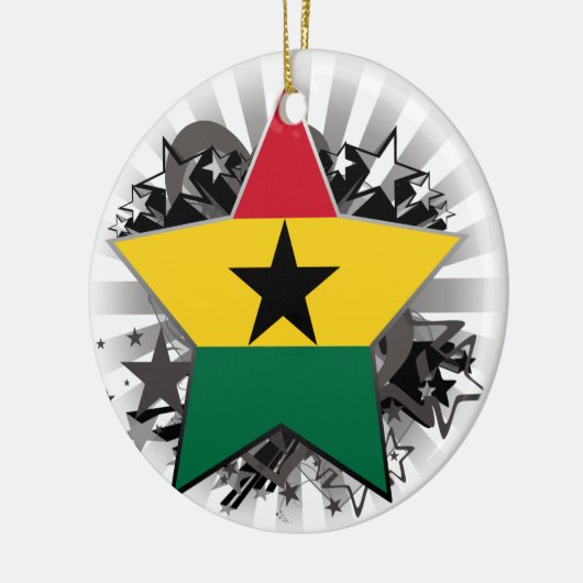 Ghana Star Keramisch Ornament (Links)