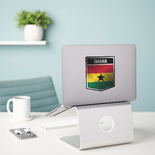 Ghana Sticker (Laptop op bureau)