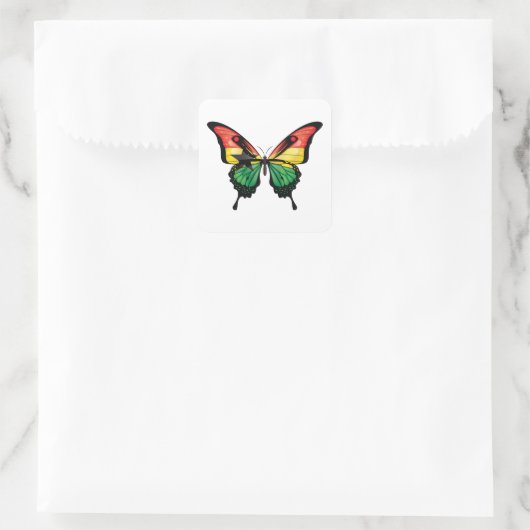 Ghana Swallowtail Vlinder Vlag Sticker (Tas)