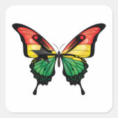 Ghana Swallowtail Vlinder Vlag Sticker (Voorkant)