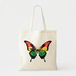 Ghana Swallowtail Vlinder Vlag Sticker Tote Bag