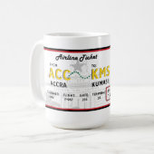 Ghana Ticket Koffiemok (Voorkant links)