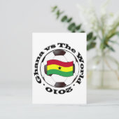 Ghana versus de wereld briefkaart (Staand voorkant)