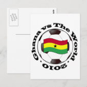 Ghana versus de wereld briefkaart (Voorkant / Achterkant)