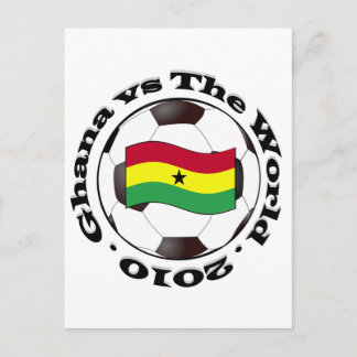 Ghana versus de wereld briefkaart