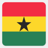 Ghana Vierkante Sticker (Voorkant)