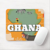 Ghana vintage reisposter muismat (Met muis)