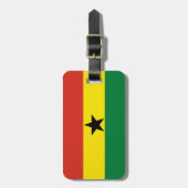 Ghana vlag bagagelabel (Voorkant verticaal)