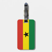 Ghana vlag bagagelabel (Achterkant verticaal)
