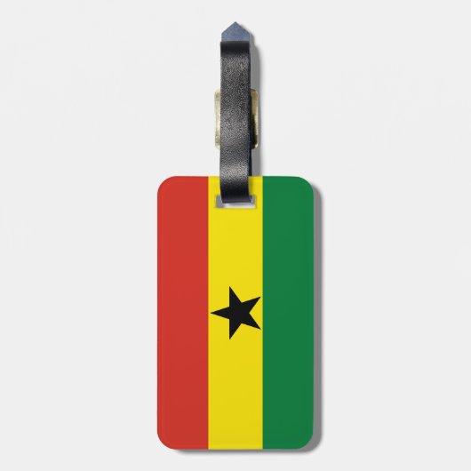 Ghana vlag bagagelabel (Achterkant verticaal)