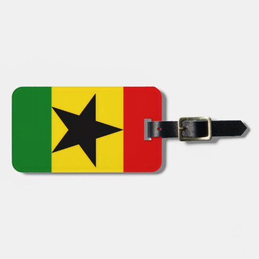 Ghana Vlag Bagagelabel (Voorkant horizontaal)