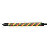 Ghana Vlag Balpen Zwarte Inkt Pen (Voorkant)