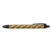 Ghana Vlag Balpen Zwarte Inkt Pen (Bovenkant)