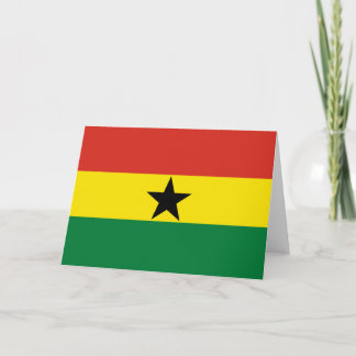 Ghana vlag bedankkaart