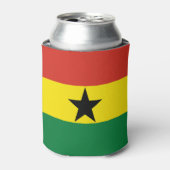 Ghana vlag blikjeskoeler (Blikje Voorkant)