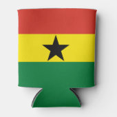 Ghana vlag blikjeskoeler (Voorkant)