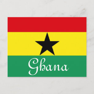 Ghana vlag briefkaart