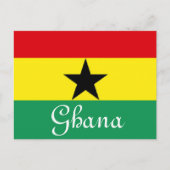 Ghana vlag briefkaart (Voorkant)