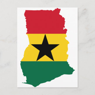 Ghana vlag briefkaart