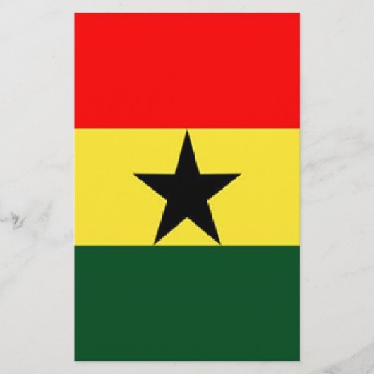 Ghana vlag briefpapier (Voorkant)