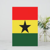 Ghana vlag briefpapier (Staand voorkant)