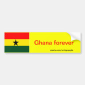Ghana vlag bumpersticker (Voorkant)