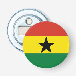 Ghana vlag button flesopener