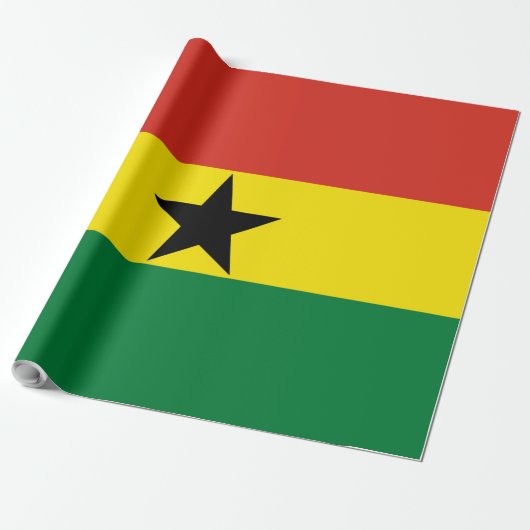 Ghana vlag cadeaupapier (Uitgerold)