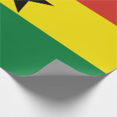 Ghana vlag cadeaupapier (Hoek)