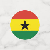 Ghana vlag confetti (Kleine voorkant)