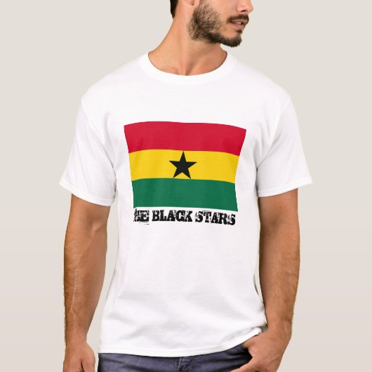 Ghana vlag "De zwarte sterren" T-shirt (Voorkant)