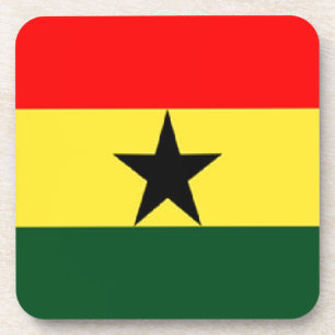 Ghana vlag drankjes onderzetter