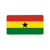Ghana vlag etiket (Voorkant)
