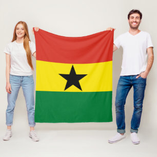 Ghana vlag fleece deken