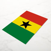 Ghana vlag folie uitnodiging (Gedraaid)