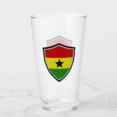 Ghana vlag glas (Voorkant)