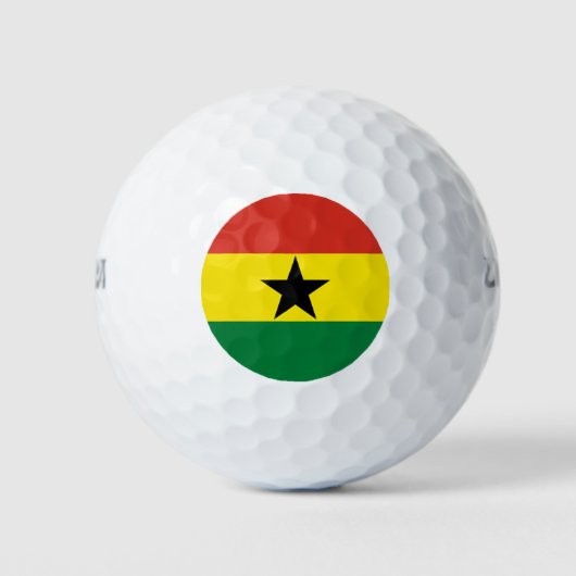 Ghana vlag golfballen (Voorkant)